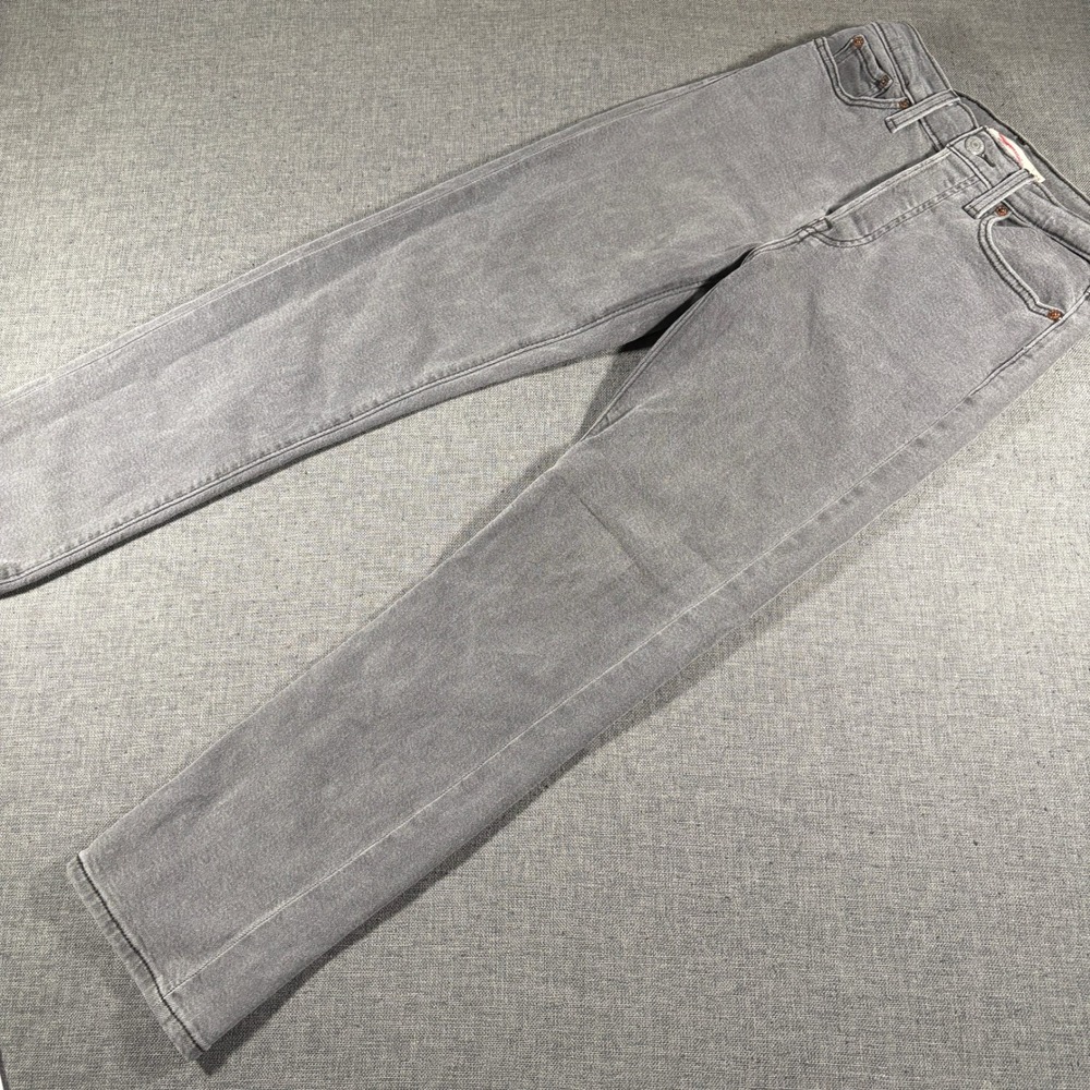 Levi's Wedgie‎ Straight Jeans Women 26 Grey High Rise Button Fly 34964-0127